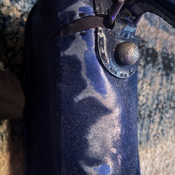 Navy Calfhair and Patent Fendi F3 Secret Code in Poor but Wearablee Condition - Picture 4 of 6